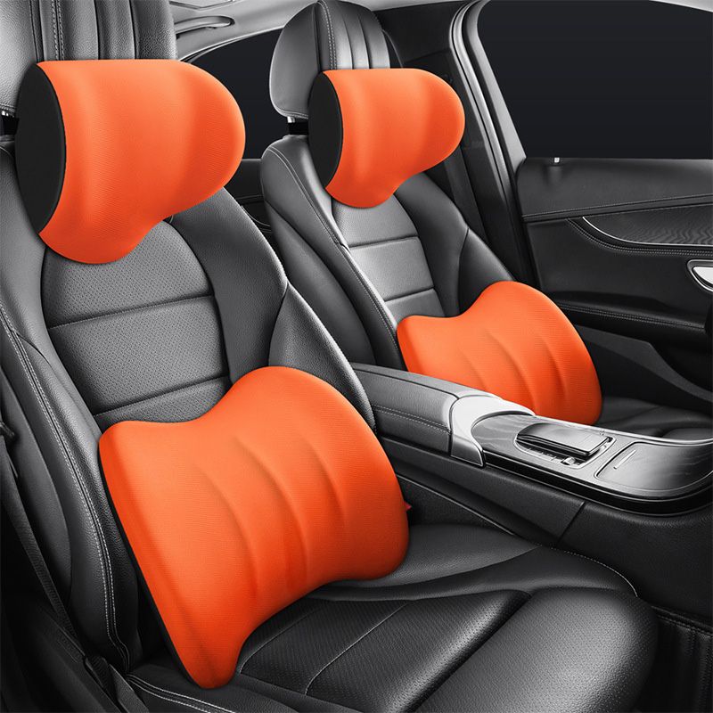 Oreiller De Soutien Cervical Ergonomique Pour Voiture Et Longs Trajets Confortables Car pillow Electro Paris Orange Seulement un soutien pour la nuque