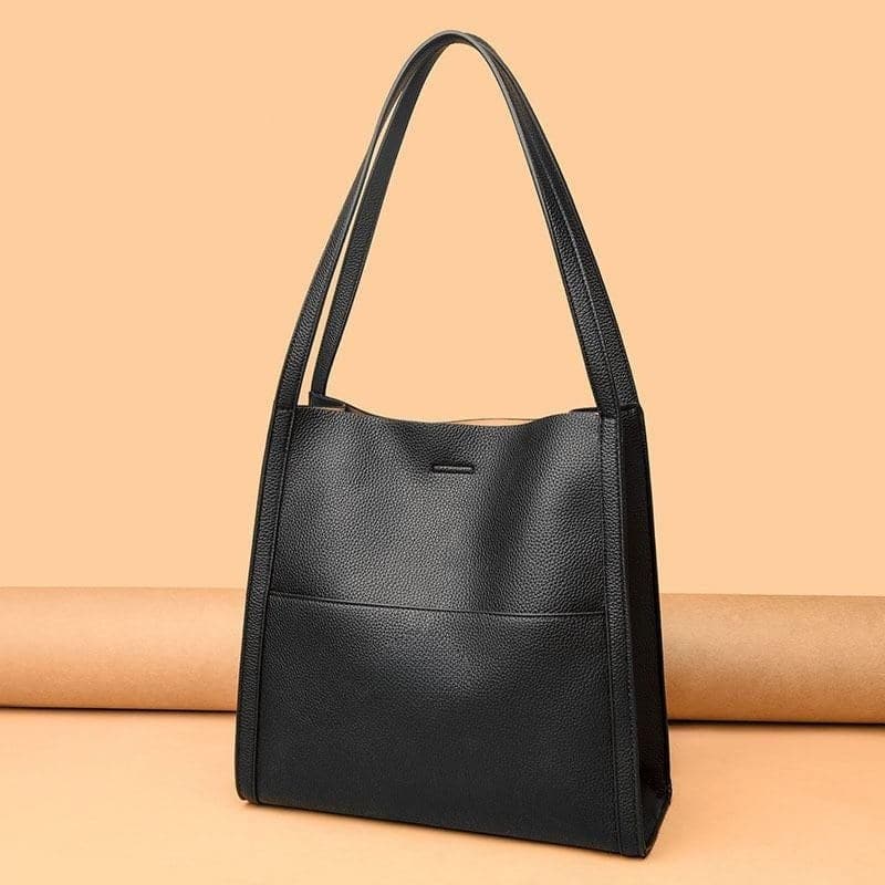 Sac à Main en Cuir Synthétique Élégant Pour Bureau, Voyage Et Quotidien Women's bag Electro Paris Noir