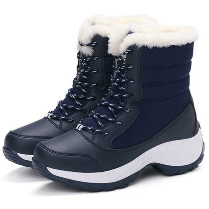 Bottes D’Hiver Avec Pelsfôr Pour Femmes Vanntette Et Sklisikre Pour Confort Et Sécurité Women Shoes Electro Paris Bleu 33