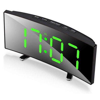 Réveil LED Digital Avec Écran Courbé Et Luminosité Automatique Pour Chambre Moderne Alarm Clocks Electro Paris