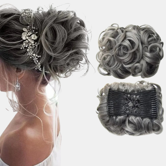Chignon Messy Volumineux – Effet Naturel et Élégant Hair Bun & Volume Shapers Electro Paris Gris foncé