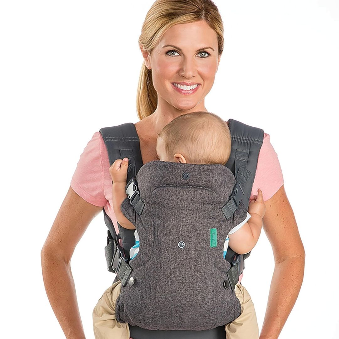 Porte-Bébé Ergonomique 4-en-1 Pour Nouveau-Nés Et Tout-Petits Avec Bretelles Rembourrées Et Ceinture Large Baby Carrier Electro Paris