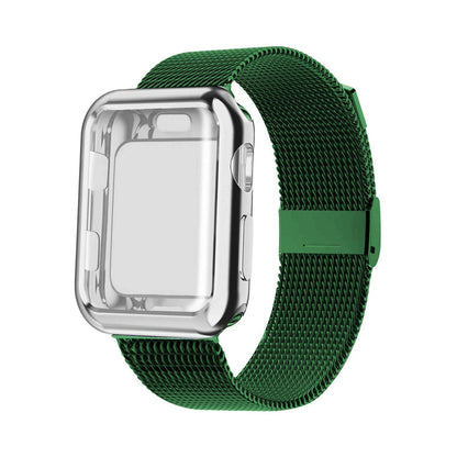 Bracelet De Montre Métallique De Luxe Ajustable Pour Montres Connectées 38-45 mm iWatch strap Electro Paris Vert iWatch 38 mm