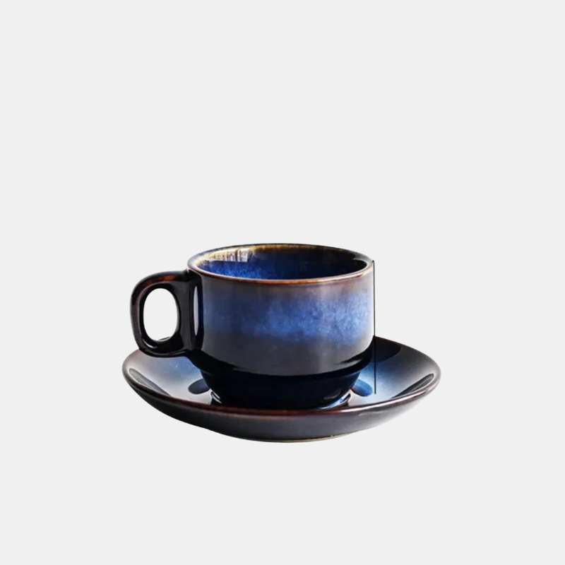 Set De Tasse Laguna Kiln En Porcelaine Fine Avec Sous-Tasse Assortie Pour Café Et Thé Élégant Tea cup Electro Paris Petit