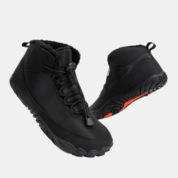 Chaussures d’Hiver Barefoot Imperméables & Résistantes à la Neige (Unisexes) Electro Paris Noir nuit 36