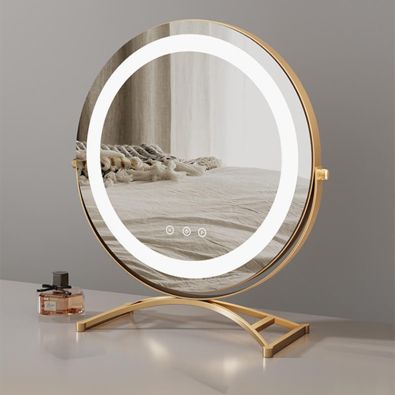 Miroir De Maquillage LED Avec Contrôle Tactile Pour Éclairage Polyvalent Et Rotation À 360 Degrés Face Mirrors Electro Paris