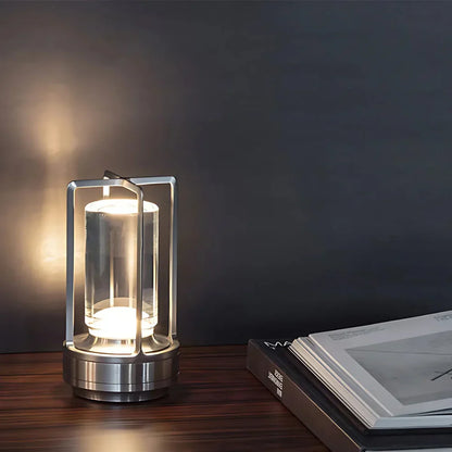Lampe Sans Fil – Lampe de Table Étanche à Lumière Douce pour Ambiance Intérieure et Extérieure Table Lamp Electro Paris Argent