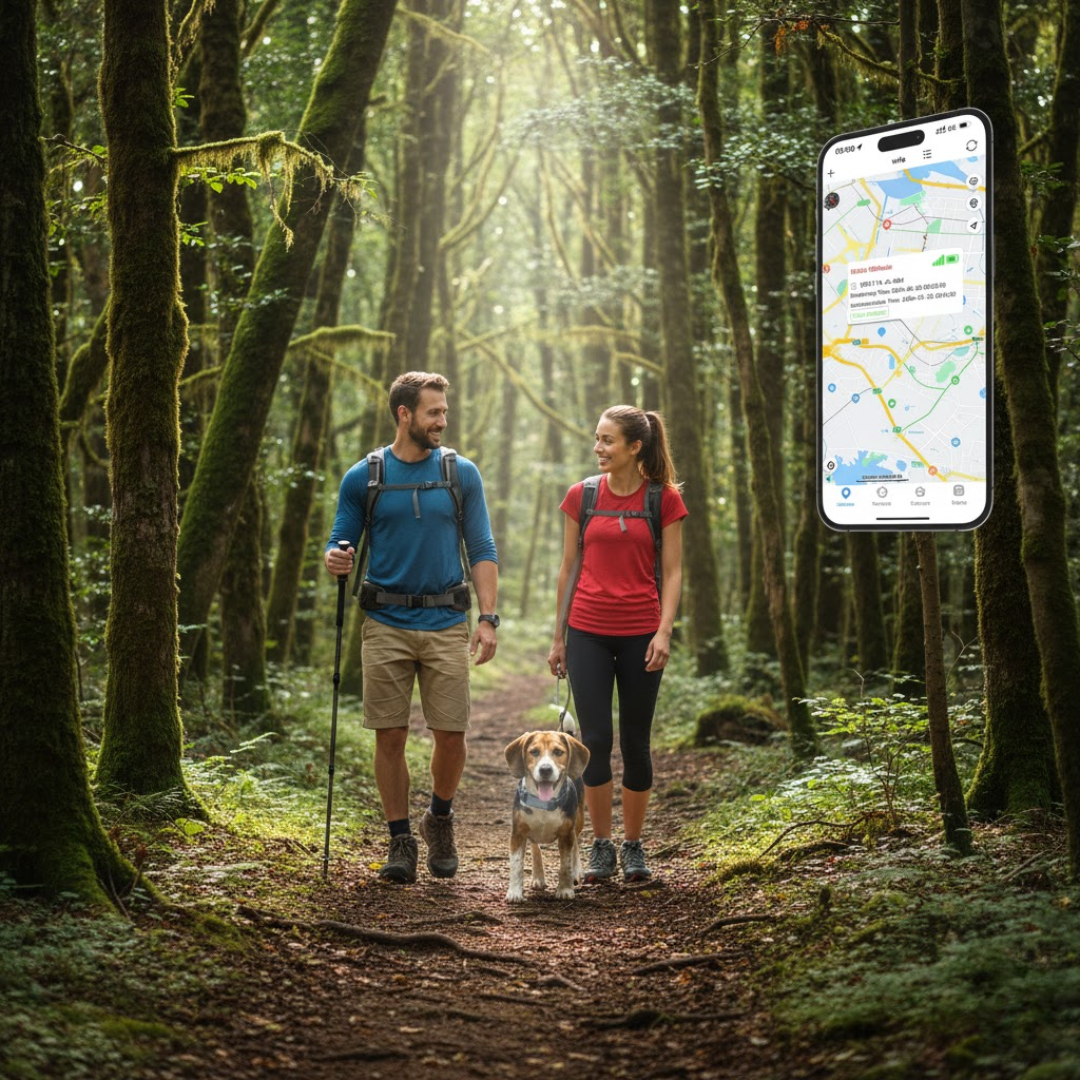 Collier GPS Étanche pour Chiens et Chats – Suivi Intelligent en Temps Réel Colliers GPS Electro Paris