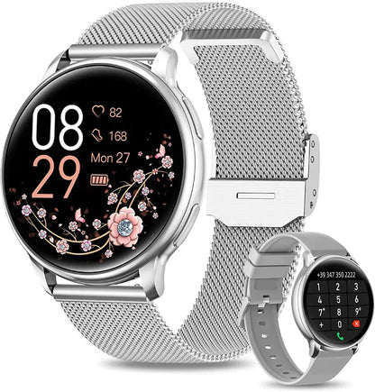 Montre Connectée Intelligente Pour Femme Élégante Et Multifonctionnelle Gadgets Smartwatch Electro Paris Argent
