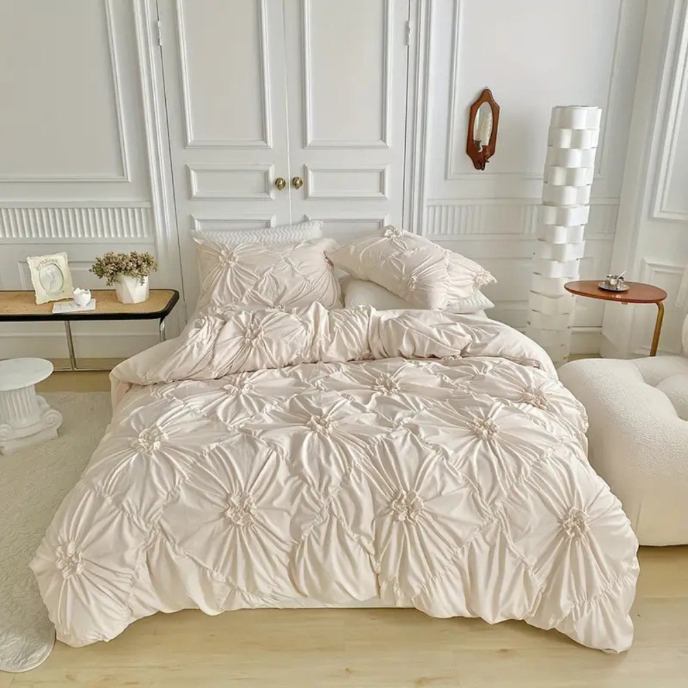 Housse De Couette Ruffle Flower – Douce, Élégante Et Confortable Pour Chambre, Lit Et Cocooning Bedsheet Electro Paris