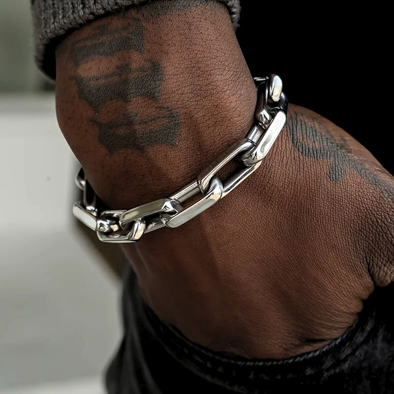 Bracelet en Fer pour Hommes – Accessoire Masculin Robuste Bracelets Electro Paris