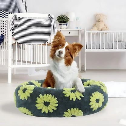 Quality Round Donut Dog Bed – Lit Rond Douillet Pour Chiens Et Chats Pour Détente Ultime Et Confort Apaisant Quality Round Donut Dog Bed Electro Paris