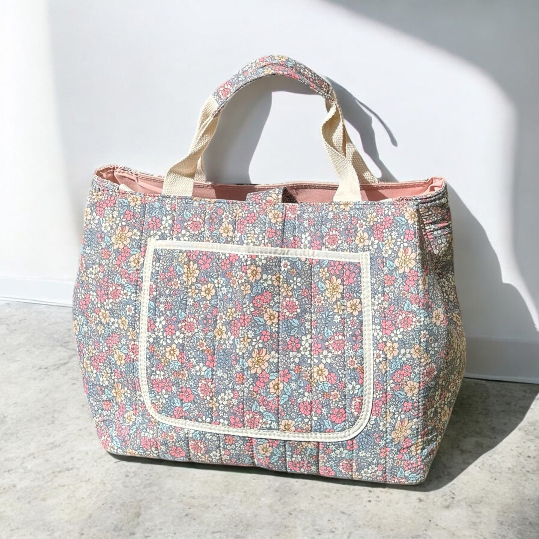 Sac Fourre-Tout Flora Grand Format Avec Motif Floral Pour Tous Les Jours Et Occasions Tote Bag Electro Paris