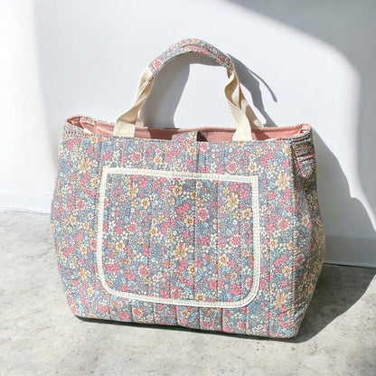 Sac Fourre-Tout Flora Grand Format Avec Motif Floral Pour Tous Les Jours Et Occasions Tote Bag Electro Paris