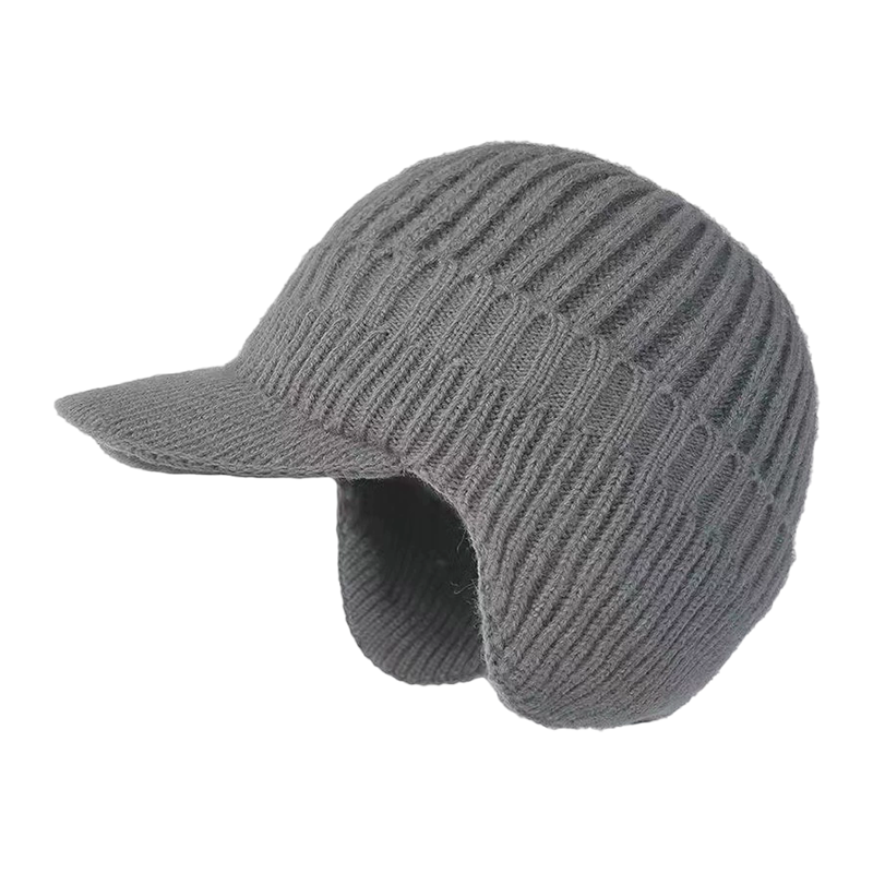 Bonnet d’Hiver pour Homme avec Visière – Chaleur et Protection Contre le Vent Beanie Electro Paris