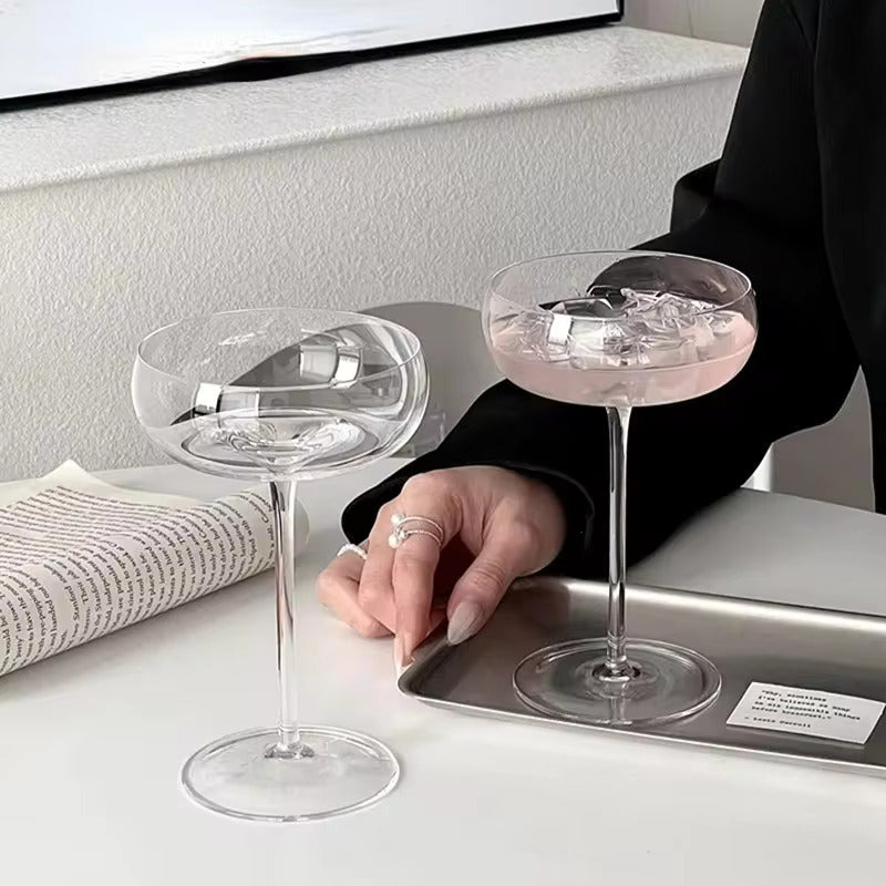 Verres À Cocktail En Cristal Faits Main – Set De 6