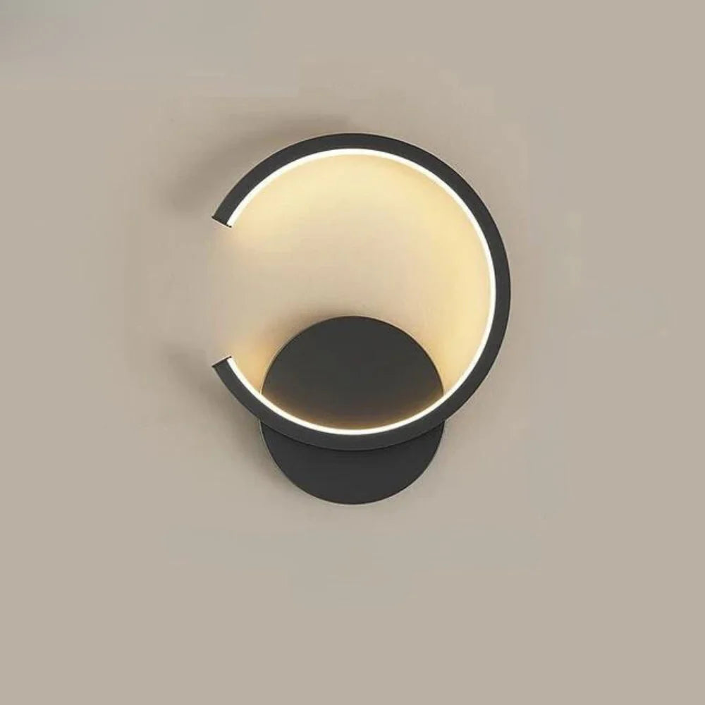 Applique Murale LED – Ledi Lampe Murale Moderne Minimaliste Noire Wall lamps Electro Paris Noir Droite