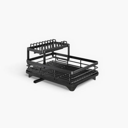 Égouttoir à Vaisselle Élégant – Organisation Moderne et Finition Luxueuse Kitchen Accessories Electro Paris Blanc Noir - Double couche