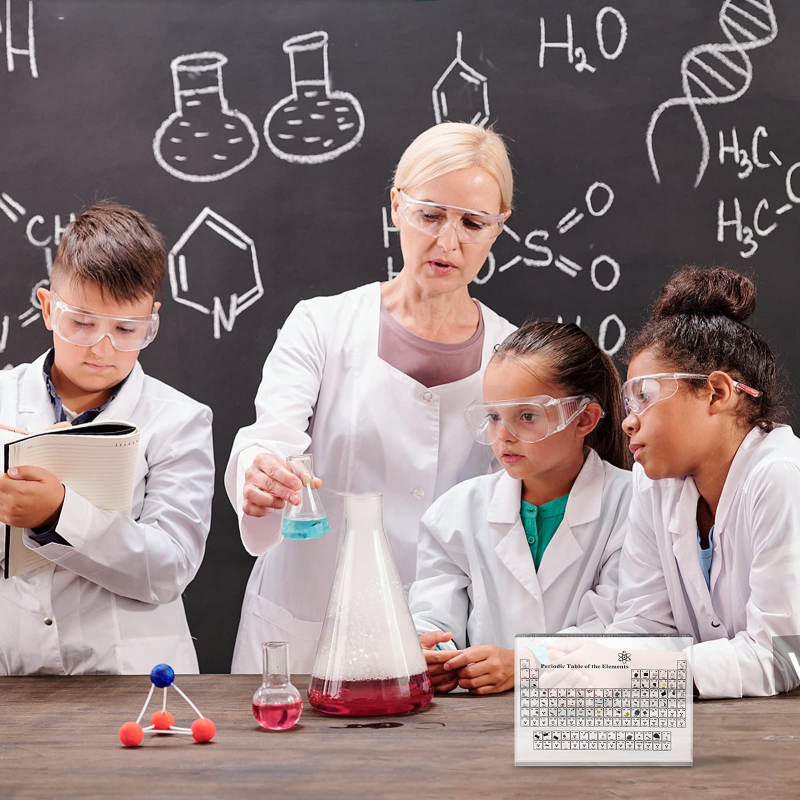 Tableau Périodique En Acrylique Avec Éléments Réels – Pièce De Collection Éducative Et Décorative Periodic table Electro Paris