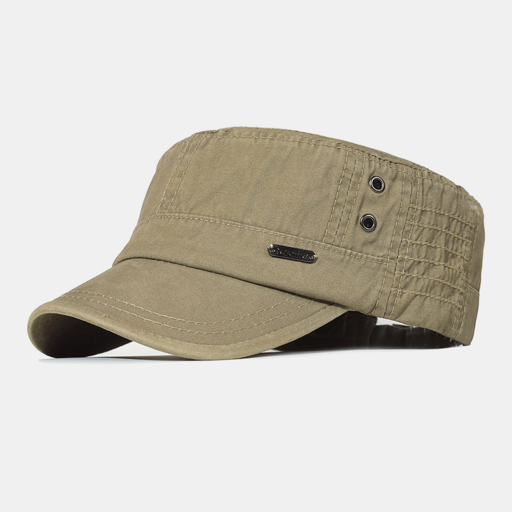 Casquette Militaire en Coton Ajustable Cap Electro Paris Khaki
