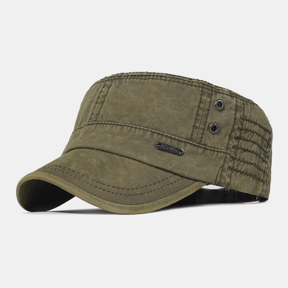 Casquette Militaire en Coton Ajustable Cap Electro Paris Vert armée