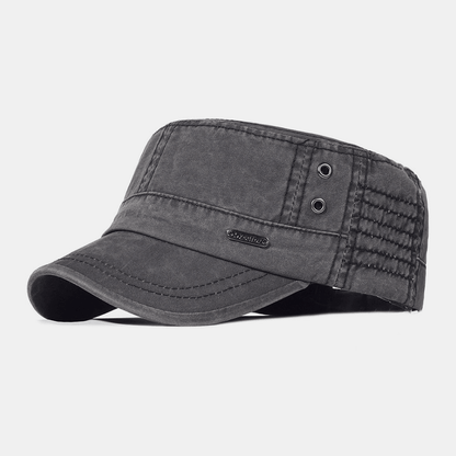 Casquette Militaire en Coton Ajustable Cap Electro Paris Noir