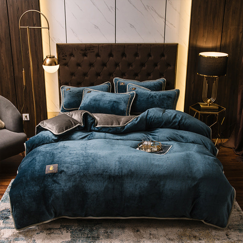 Parure De Lit Complète Velós En Velours Fin Pour Luxe, Confort Et Tranquillité Absolue Velos Complete Bedding Set Electro Paris