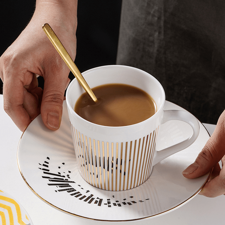 Tasse à Café Miroir Créative – Mug avec Illusion de Miroir en Mouvement Cup Electro Paris