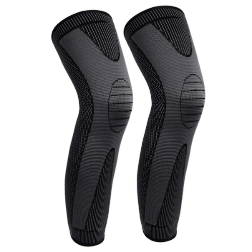 Bandage Pour Genou Avec Compression 360° Pour Soulager Les Douleurs Et Prévenir Les Blessures (Lot De 2) Knee brace Electro Paris Noir M