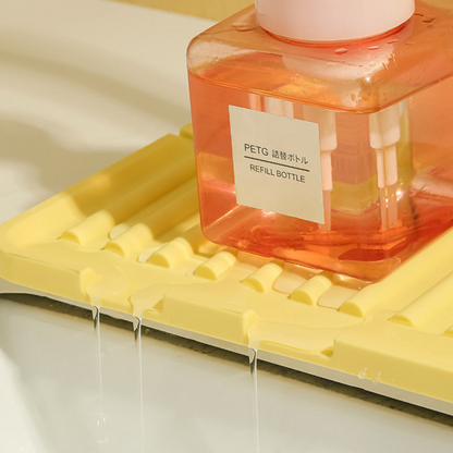 Tapis d’égouttage en silicone pour cuisine et salle de bain – Conception inclinée pour un séchage rapide Drainage Mat Electro Paris