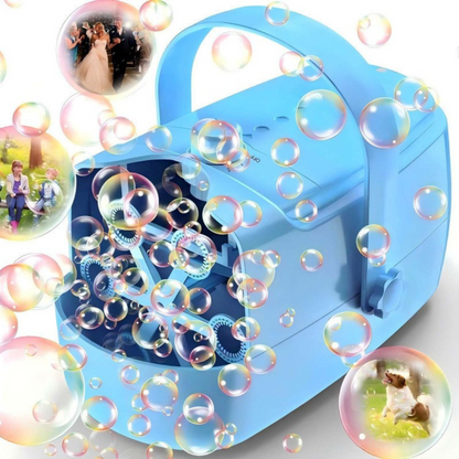 Machine À Bulles Automatique Pour Fêtes Et Jeux – Créez Des Moments Magiques Avec Des Bulles Colorées En Continu Bubble machine Electro Paris Bleu