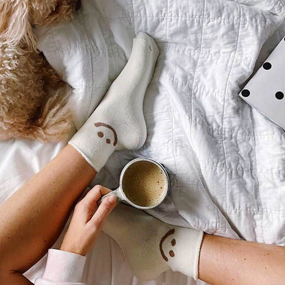 Chaussettes Confortables Pour Femme Et Homme Avec Motif Happy Face Coloré Et Lot Multi-Paires Socks Electro Paris