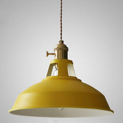 Lampe Suspendue – Lámpara Colgante Vintage De Estilo Industrial Ceiling lamp Electro Paris Jaune