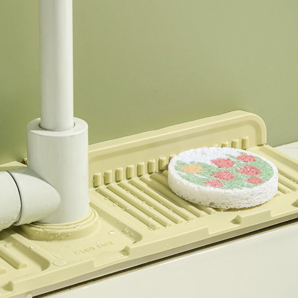 Tapis d’égouttage en silicone pour cuisine et salle de bain – Conception inclinée pour un séchage rapide Drainage Mat Electro Paris