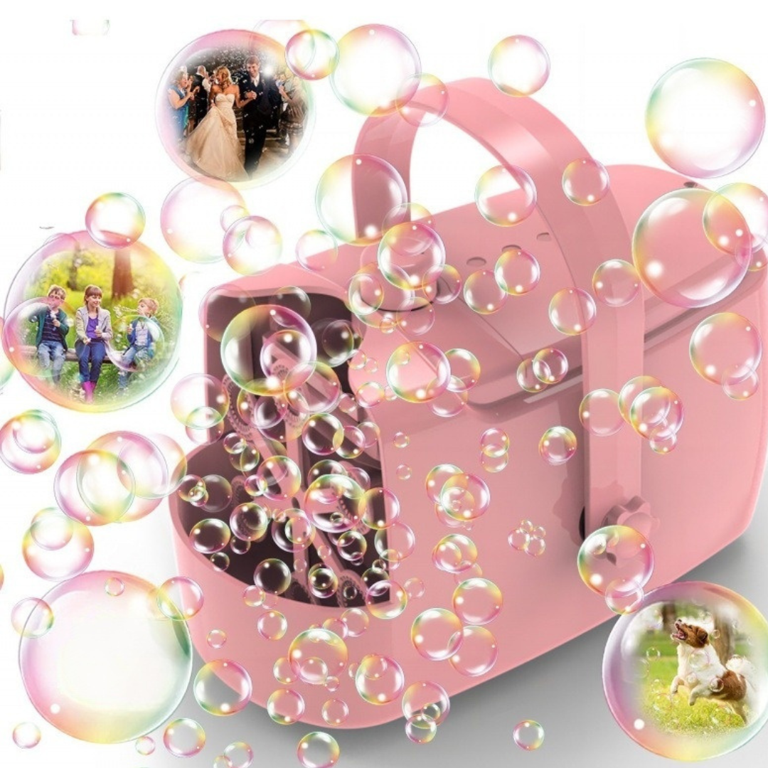 Machine À Bulles Automatique Pour Fêtes Et Jeux – Créez Des Moments Magiques Avec Des Bulles Colorées En Continu Bubble machine Electro Paris Rosa