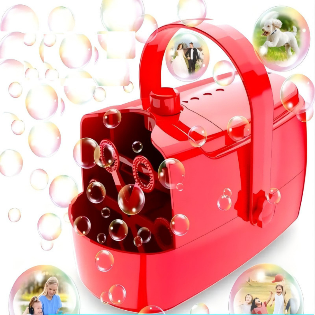 Machine À Bulles Automatique Pour Fêtes Et Jeux – Créez Des Moments Magiques Avec Des Bulles Colorées En Continu Bubble machine Electro Paris Rouge
