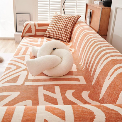 Housse de Canapé Bohème Réversible – Protection Élégante et Style Décontracté à la Maison Sofa Cover Electro Paris