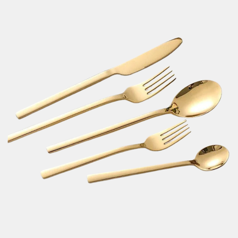 Ensemble de Couverts – Service de Table élégant en Acier Inoxydable Ensembles de couverts Electro Paris Or 25 Pièces