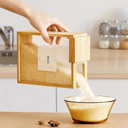 Beholder – Boîte De Rangement Hermétique En Bambou Et Acrylique Transparent Food Containers Electro Paris