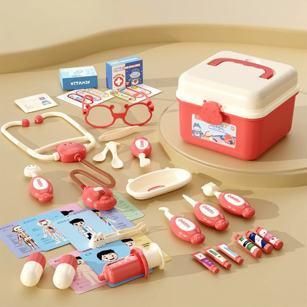 Malette de Docteur Enfant – Jeu Éducatif de Médecin avec Coffret Portable Éclairage Electro Paris