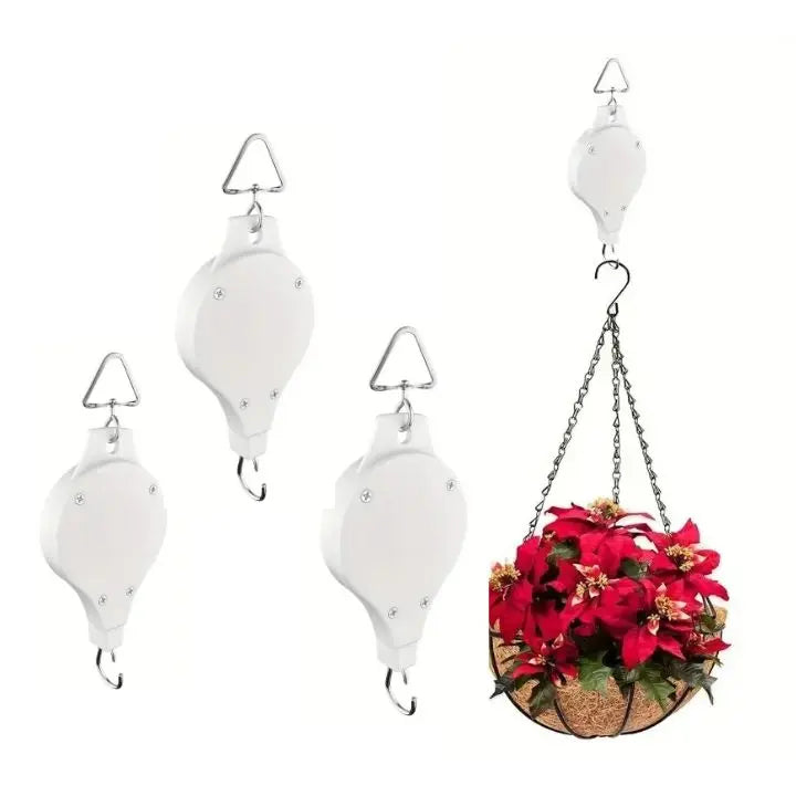 Système De Suspension Pour Plantes Avec Poulie Réglable Pour Un Entretien Simple Et Accessible Garden & DIY Electro Paris Blanc 4 Pièces