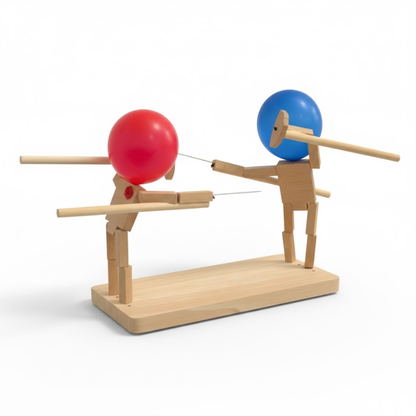 Jeu De Duel En Bambou Pour Animations Ludiques Et Sessions Actives À La Maison Duel wood toy Electro Paris