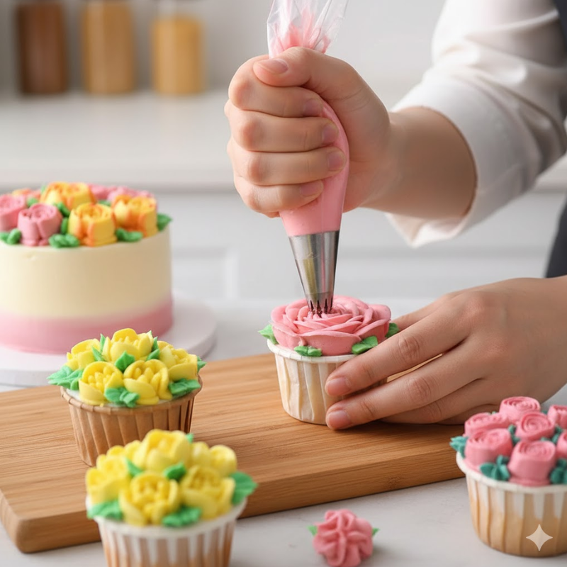 Set De Douilles À Gâteau Avec 27 Pièces Pour Décoration Professionnelle Et Créative Cake decorating supplies Electro Paris