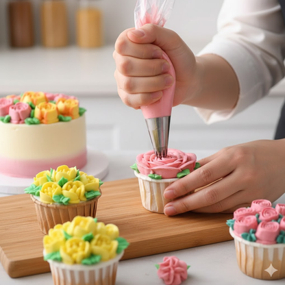 Set De Douilles À Gâteau Avec 27 Pièces Pour Décoration Professionnelle Et Créative Cake decorating supplies Electro Paris