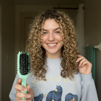 Brosse Cheveux Définition De Boucles Sans Frisottis Pour Tous Types De Cheveux Avec Poignée Ergonomique Hair styling tool Electro Paris