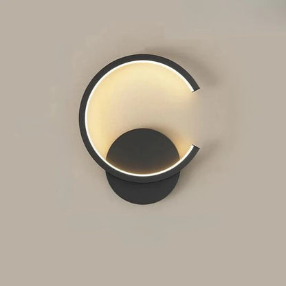 Applique Murale LED – Ledi Lampe Murale Moderne Minimaliste Noire Wall lamps Electro Paris Noir Gauche