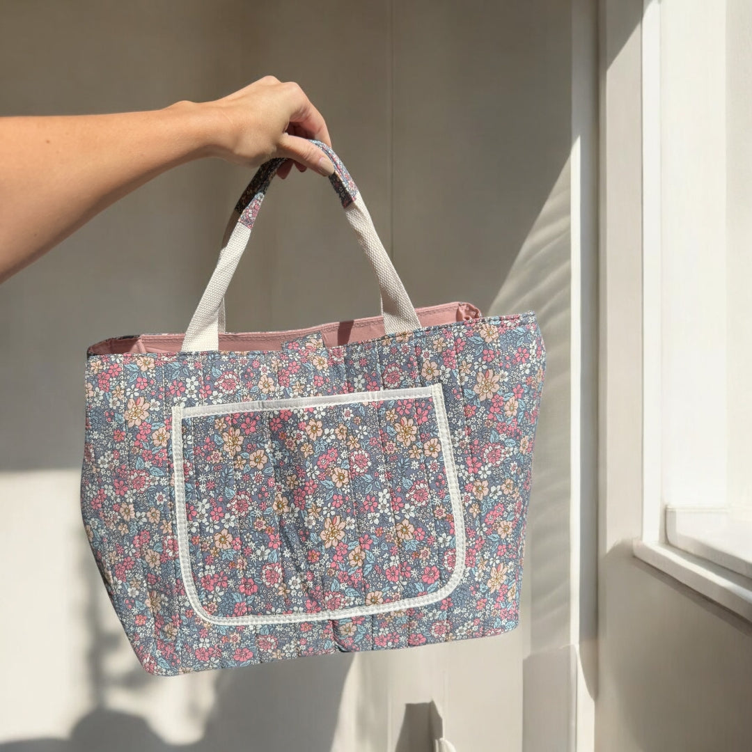 Sac Fourre-Tout Flora Grand Format Avec Motif Floral Pour Tous Les Jours Et Occasions Tote Bag Electro Paris