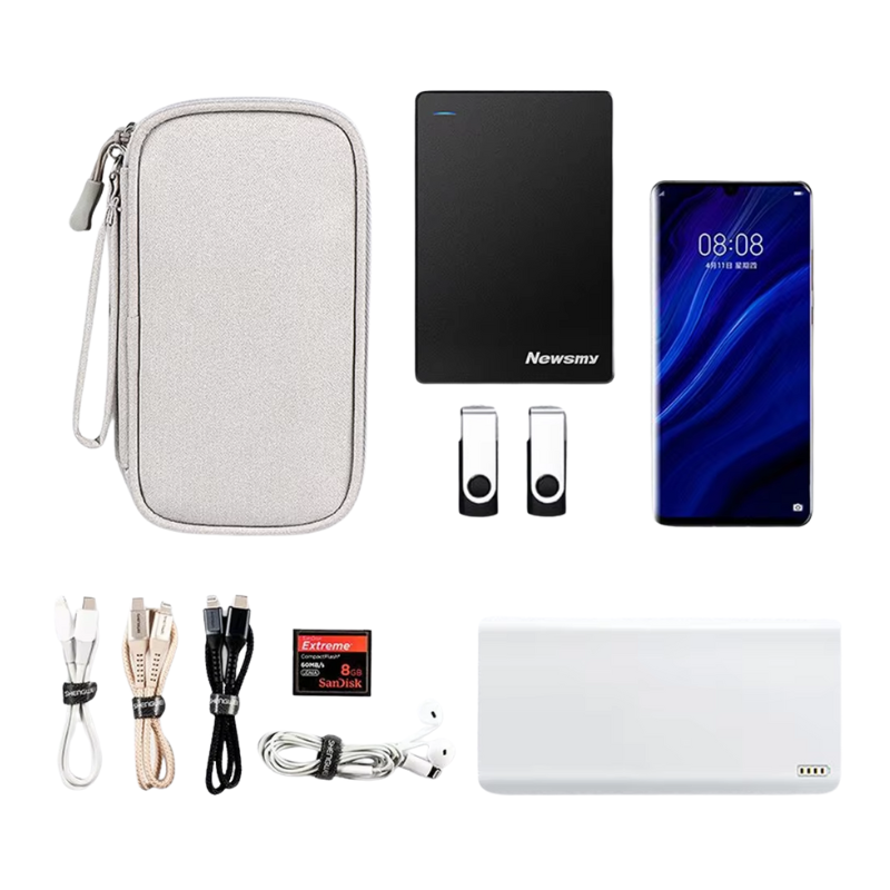 Organisateur De Câbles De Voyage Compact Pour Accessoires Numériques Et Déplacements Quotidiens Travel pouch Electro Paris