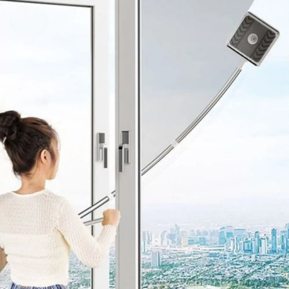 Nettoyeur De Vitres Télescopique 3-en-1 Pour Fenêtres Hautes Et Surfaces Difficiles À Atteindre House cleaning tool Electro Paris
