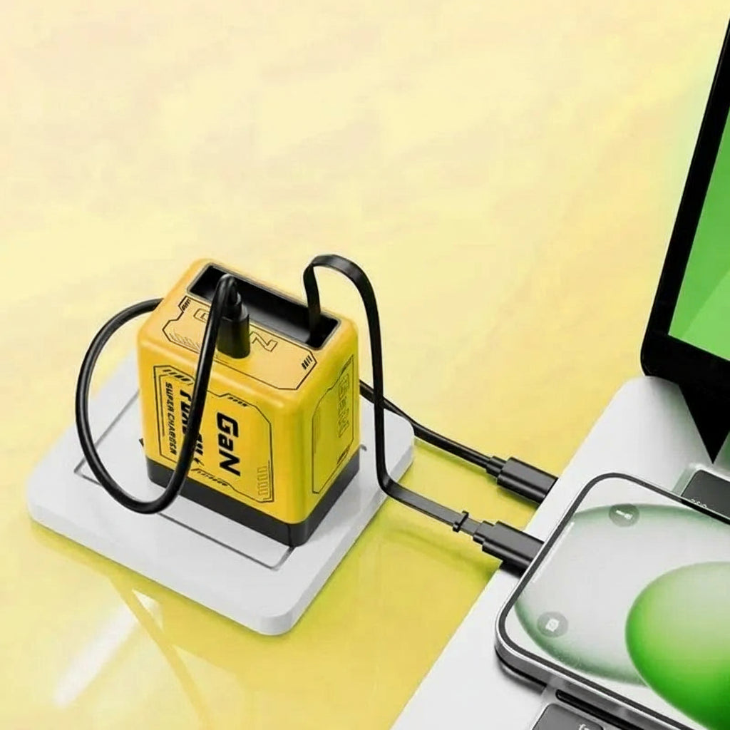 Chargeur USB C 35W À Double Ports Avec Design Rétractable Pour Appareils Mobiles Et Tablettes Chargers & Power Adapters Electro Paris